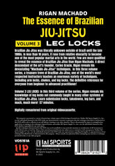 Essence of Brazilian Jiu Jitsu Leg Locks DVD Rigan Machado carlos gracie mma